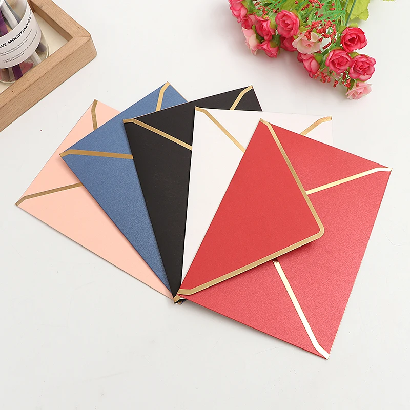 

5pcs/lot Invitation Card Envelopes Wedding Invitations Birthday Mariage Baptism Bar Mitzvah Party Decoration Supplies