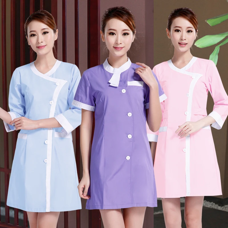 Laboratory clothing beauty salon female beauty salon overalls short sleeve nurses clothing beauty uniforms  102