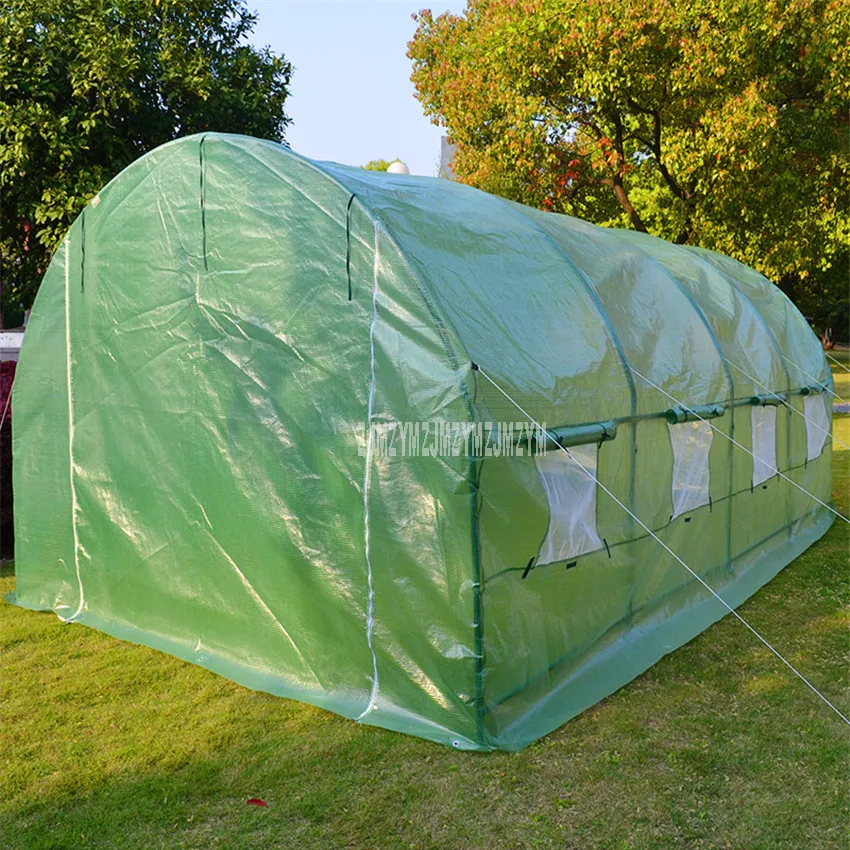 

600x300x220cm Strong Steel Frame Big Greenhouse Outdoor Garden Warm Anti-freeze Rain-proof Flower Plants Vegetables Greenhouse