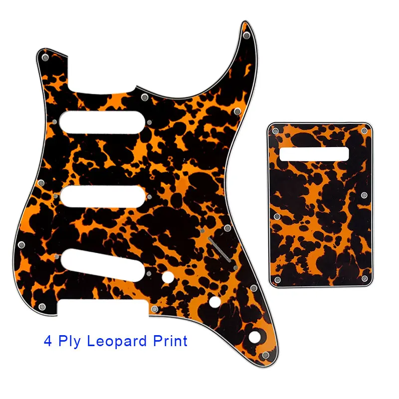 Pleroo Custom Guitar Pickgaurd - For 72\'11 Screw Hole Standard St SSS Guitar Pickguard Scratch Plate & Back Plate Scratch Plate