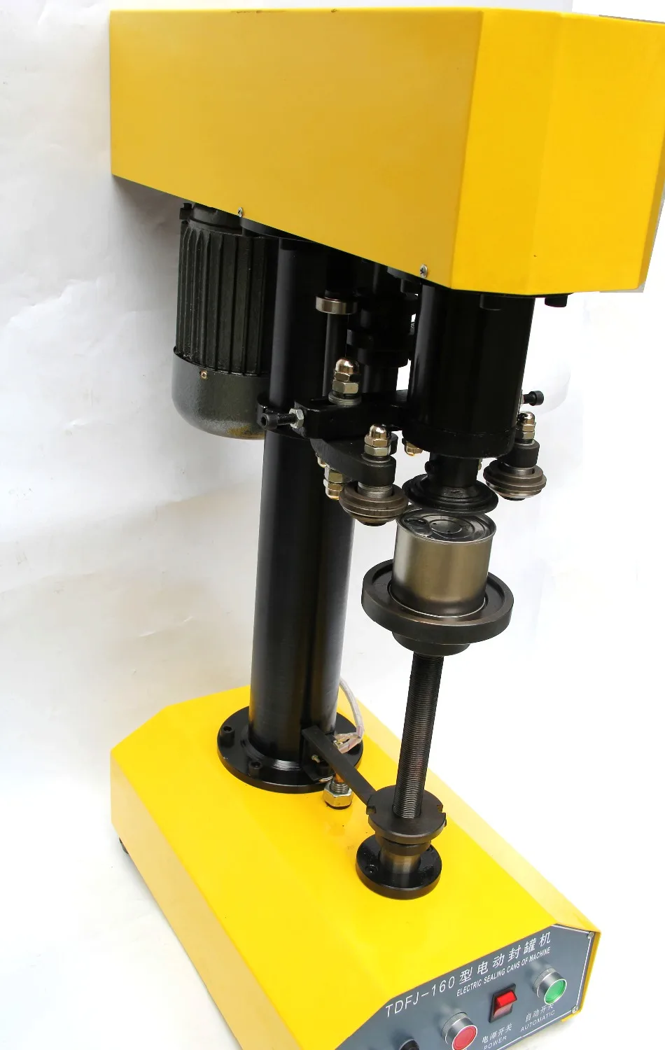 Aço inoxidável fácil abrir latas de vedação máquina, equipamento de metal pode selador para latas de comida