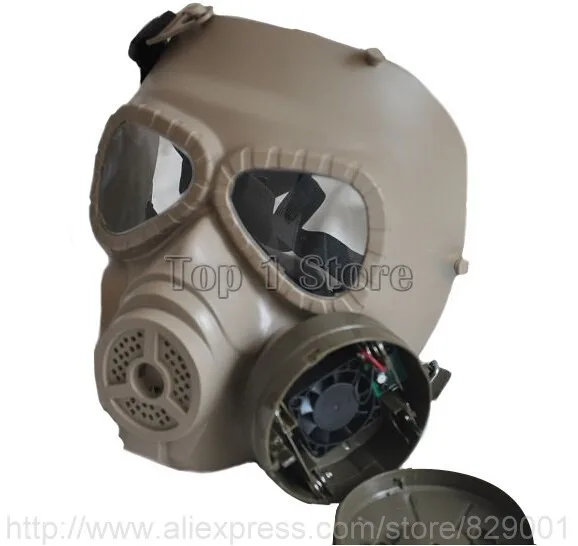 Safety & Survival  Tactical Skull Masks Resin Full Face fog fan Gas Masks Respirator Anti-fog Costume Cosplay Goggle