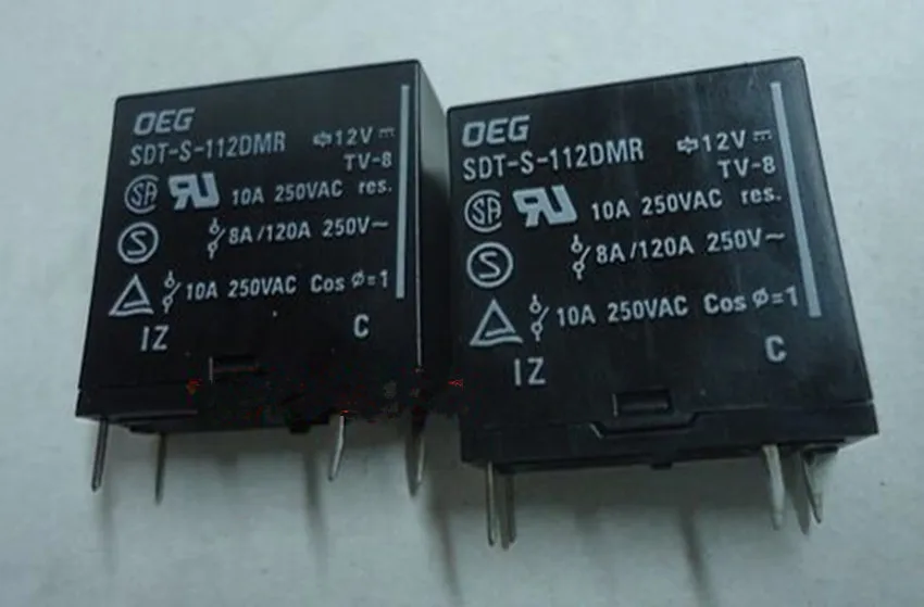 SDT-S-112DMR 10A 12VDC 250VAC TE  Tyco OEG Relay (1 From A)  contact  new and original