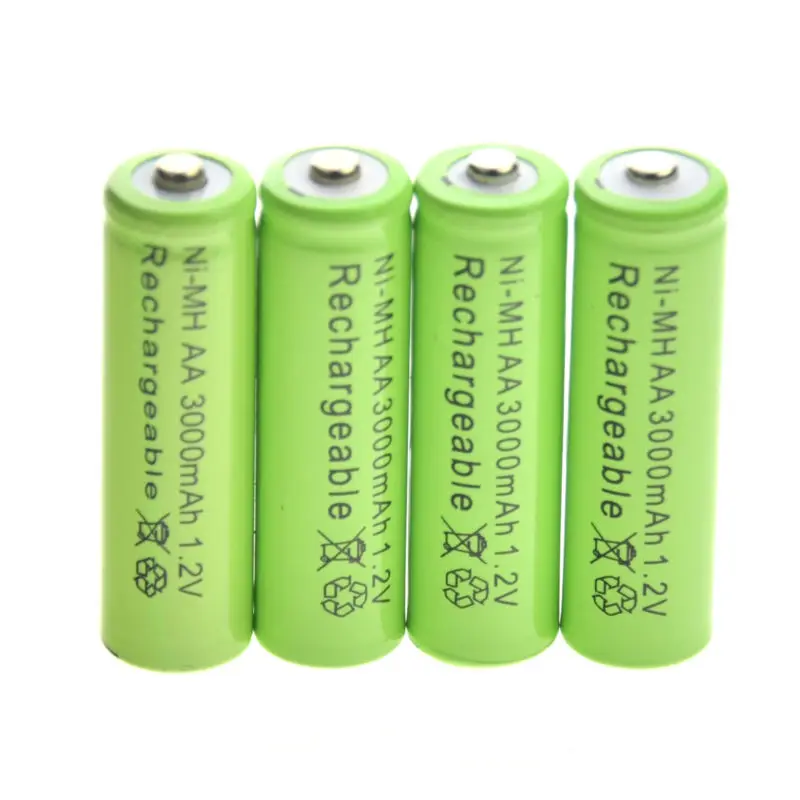 1-20 sztuk 1.2v AA bateria 3000mAh 1.2V Ni-MH AA akumulatory 2A Batteria do ogrodu lampa słoneczna zabawka ze światłem LED Mp3 komórki