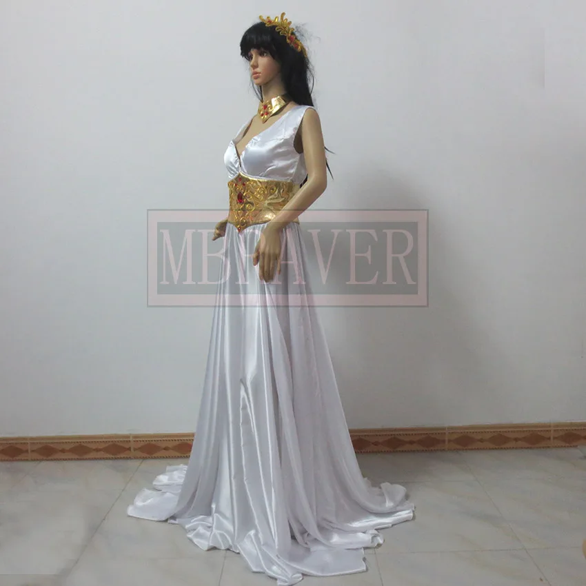 أزياء سانت سيا أسطورة الحرم التأثيرية أثينا الهالوين وحفلات عيد الميلاد فستان موحد مصنوع حسب الطلب بأي مقاس
