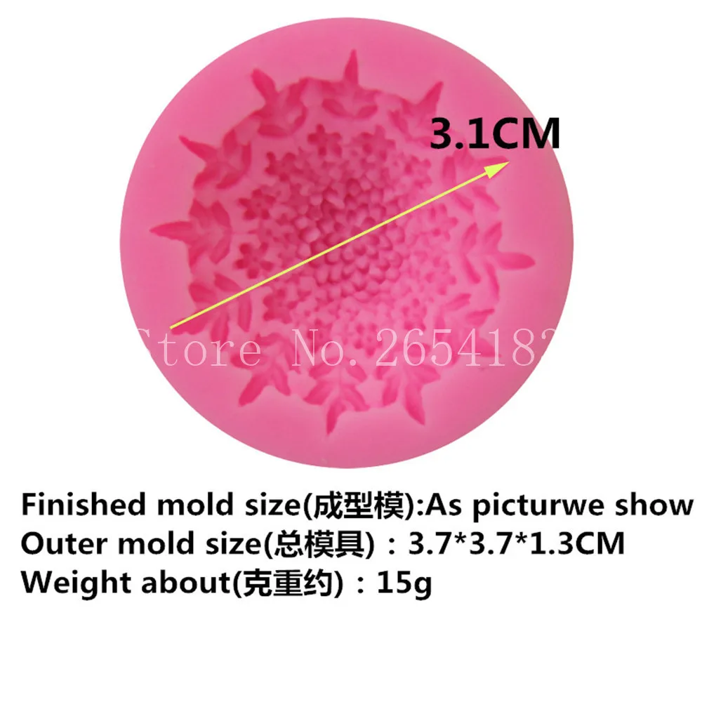 Flower Anemone Silicone Fondant Actinian Soap 3D Cake Mold Cupcake Jelly Candy Chocolate Decoration Baking Tool FQ3265