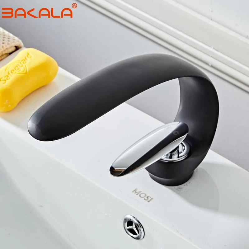 Imagem -04 - Torneiras Modernas da Bacia do Banheiro Torneira Misturadora Água Quente e Fria Lavatório Single Handle Hole Brass Elegant Sink Crane