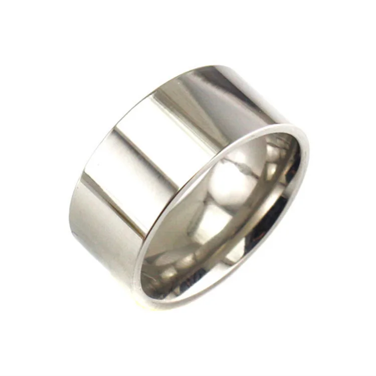 Light version 10MM wideTitanium Men rings 316L jewelry wholesale lots