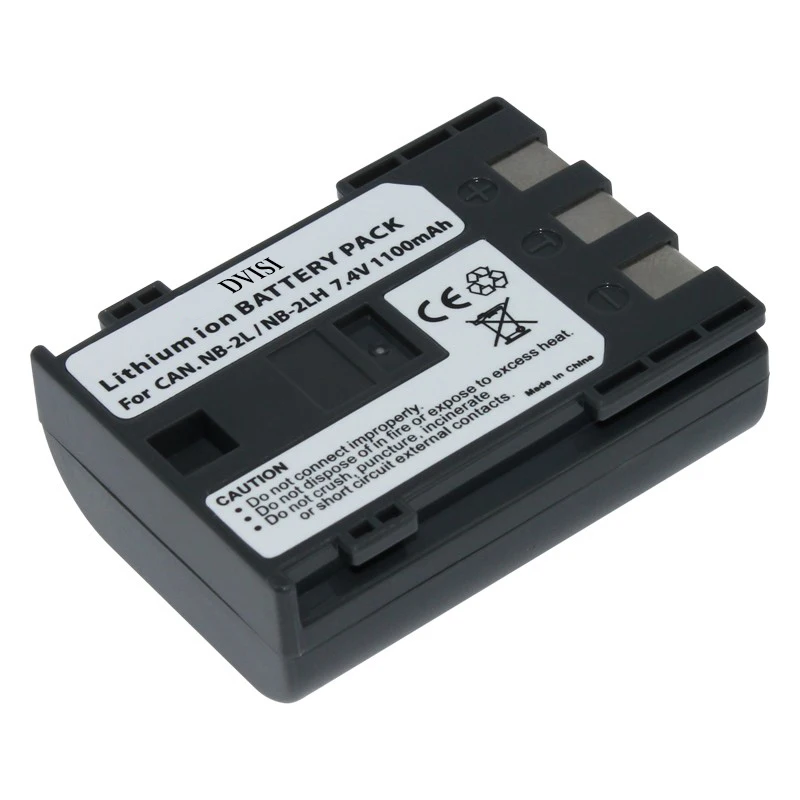 DVISI NB-2L NB2L NB 2L 1100mAh Li-ion Batterijen Camera Batterij Voor Canon Power shot S30 S40 S45 S50 S60 S70 350D 400D G9 G7