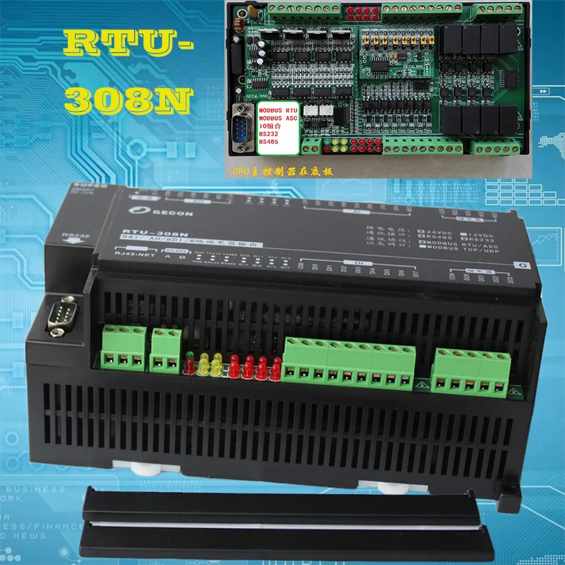 

8AI Analog Input 4AO Output 8DI Digital Input 8DO Relay Modbus IO Combination Module