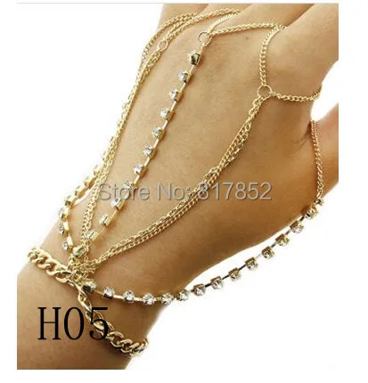 HOT SELLING! New Style  Chains Hand Chains Jewelry Bracelet Chains Jewelry Finger Chains Jewelry 12 Styles 2 Colors