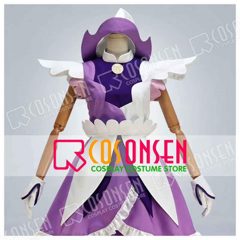 

COSPLAYONSEN Anime Magical DoReMi Ojamajo Doremi onpu segawa Purple Cosplay Costume Dress Any Size