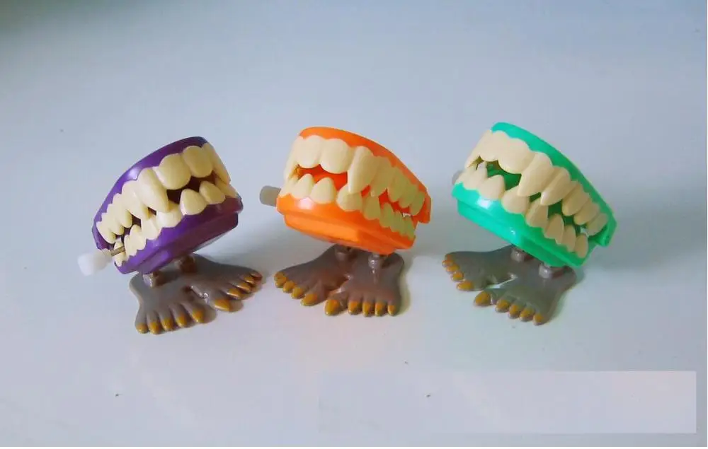 Ihope-brinquedo de 45mm para crianças, presente dental para pular no corrente, dentes fantasma de pular, brinquedo para crianças, presente para o dia dos seus sonhos