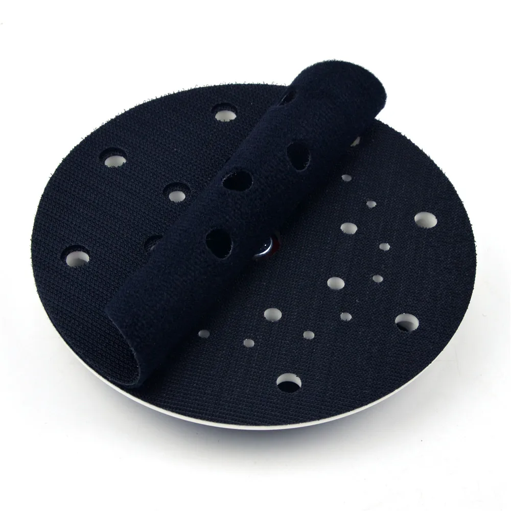 POLIWELL-초박형 인터페이스 버퍼 패드 6 인치 150 mm 구멍, 후크 및 루프 샌딩 패드 보호 자체 접착 연마 패드, 1 개