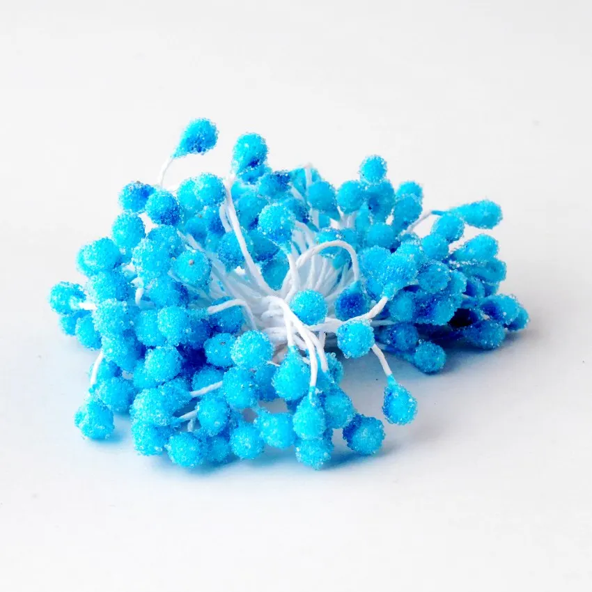 5mm 400pcs/lot Glass Multi Color Flower Stamen Floral Stamen For DIY Cake/Wedding Decoration Artificial Flowers DIY