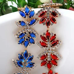 Hot Sale 1 yard Crystal Rhinestone Chain Trim With Acrylic Stone Rhinestone Trimming For Wedding Bridal Applique TONG91801