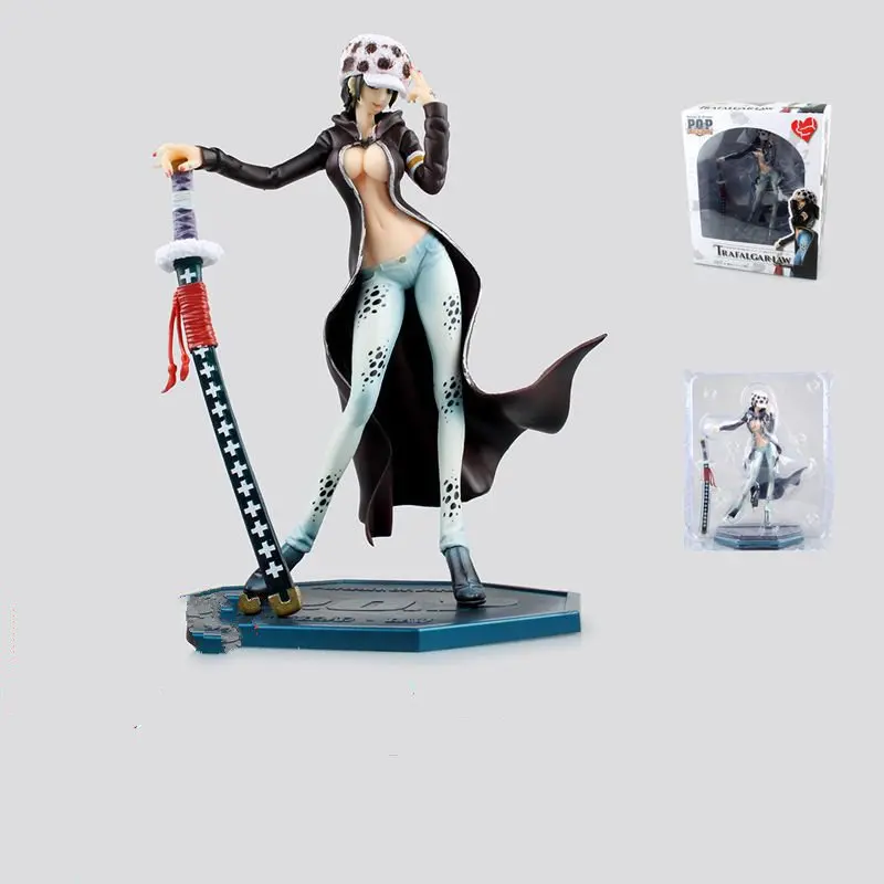 

Best Gift BirthdayHoliday Christmas Day Anime One Piece P.O.P POP Trafalgar Law Girl Ver. Figure PVC Action Figure One Piece Toy