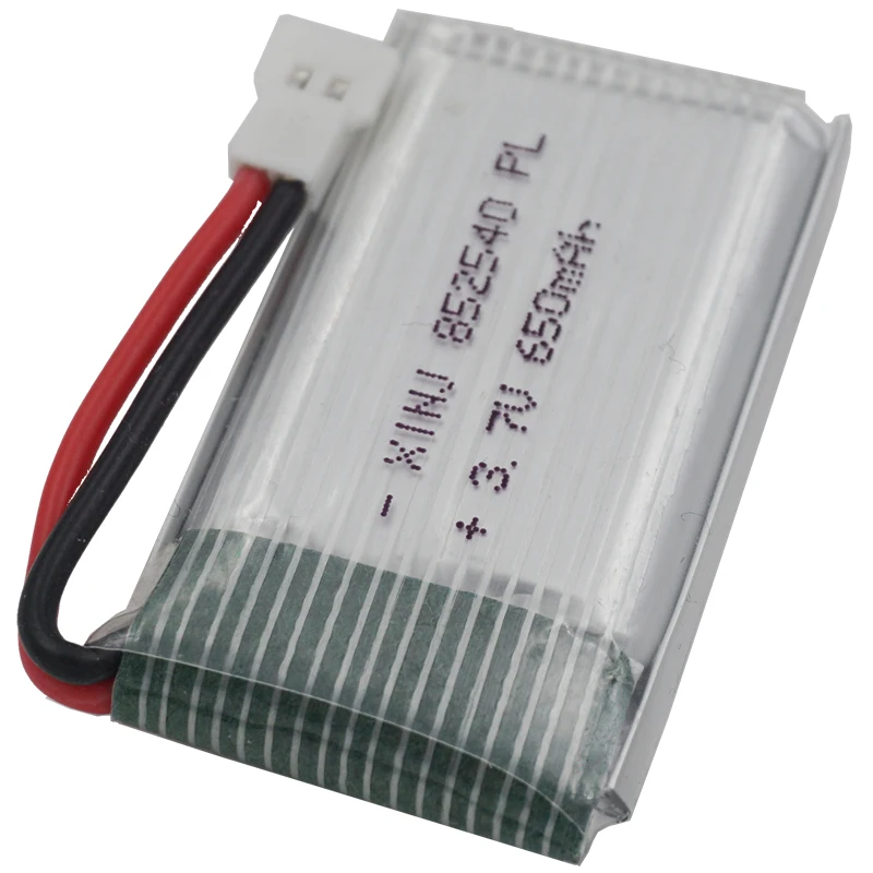 Charger + 2Pcs 3.7V 650MAh 25C Rechargeable Polymer Li Lipo แบตเตอรี่852540สำหรับ Huajun W609-9 W609-10 SYMA x5S-โดรนบังคับ FPV