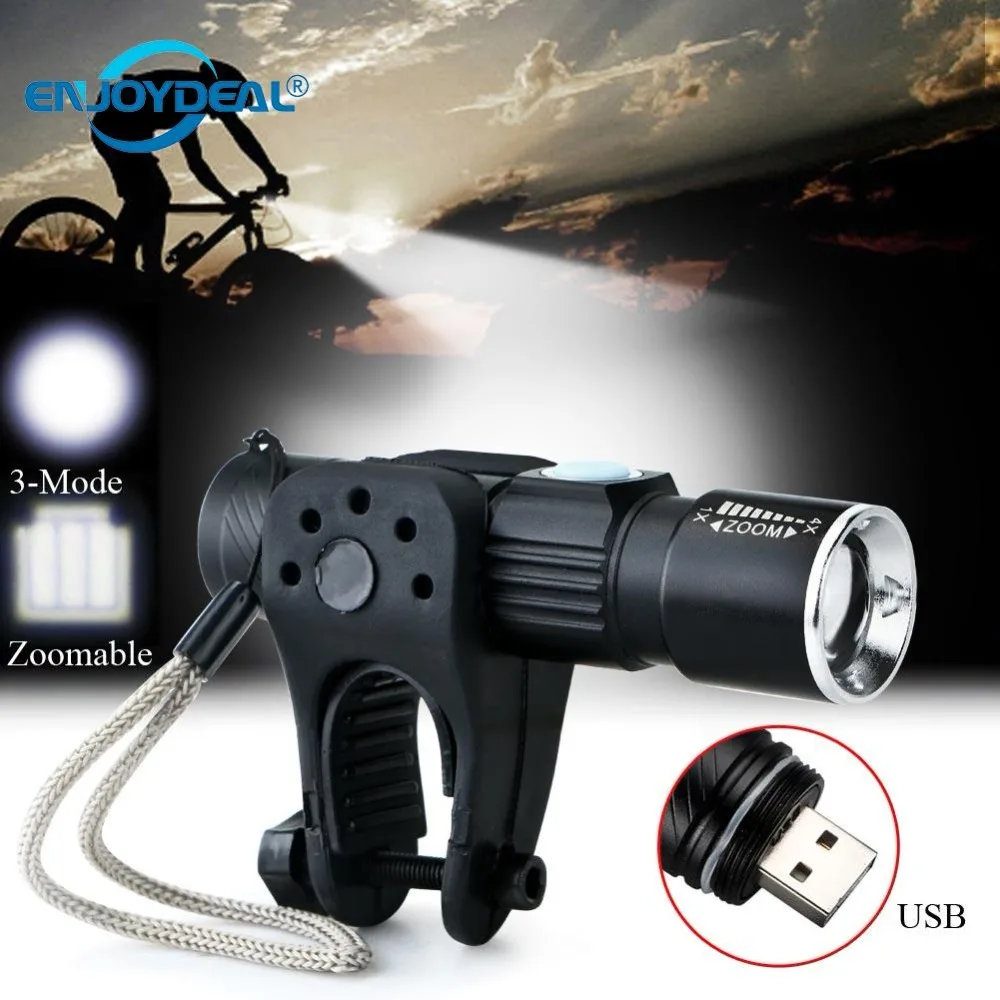 

Mini Flashlight C Q5 LED 1000 Lm USB Rechargeable Zoomable Focus Torch Hunting Camping Penlight