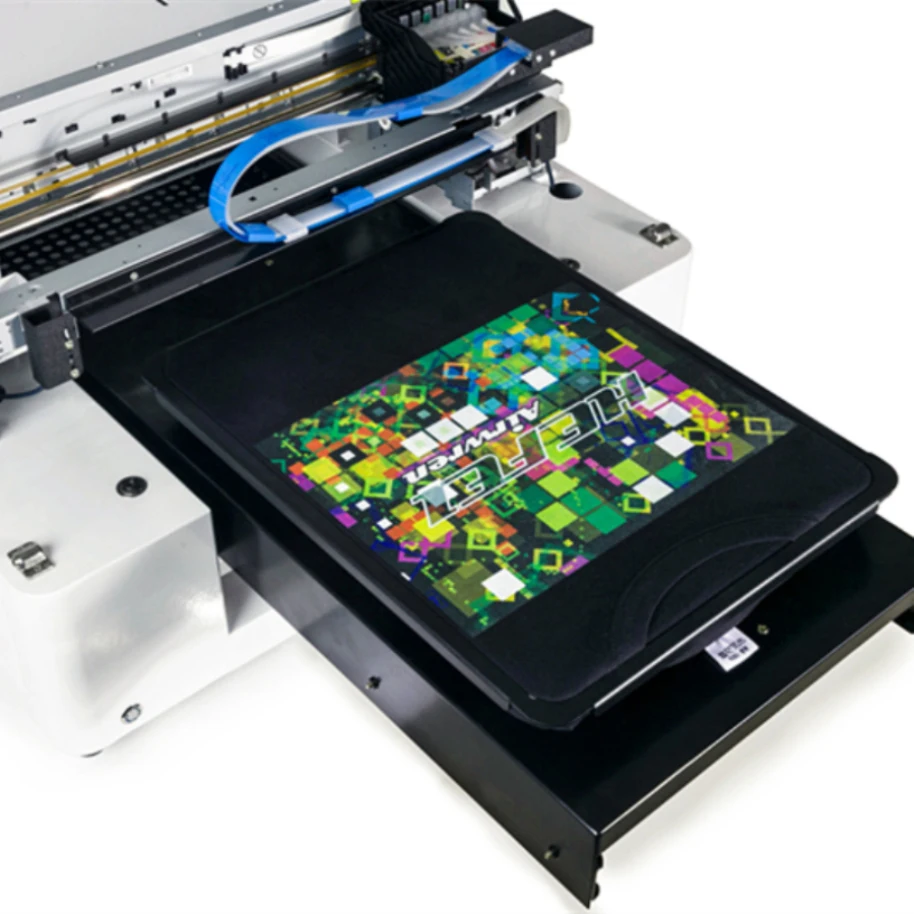 Airwren T-Shirt Printing Machine Flatbed Direct to Garment DTG Printer with High Resolution Cotton Fabric Printer with RIP
