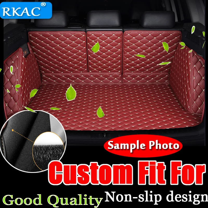 

RKAC Custom car trunk mats for Volvo all models XC60 V90 XC70 XC90 car styling auto Interior Accessories Cargo Liner LEATHER