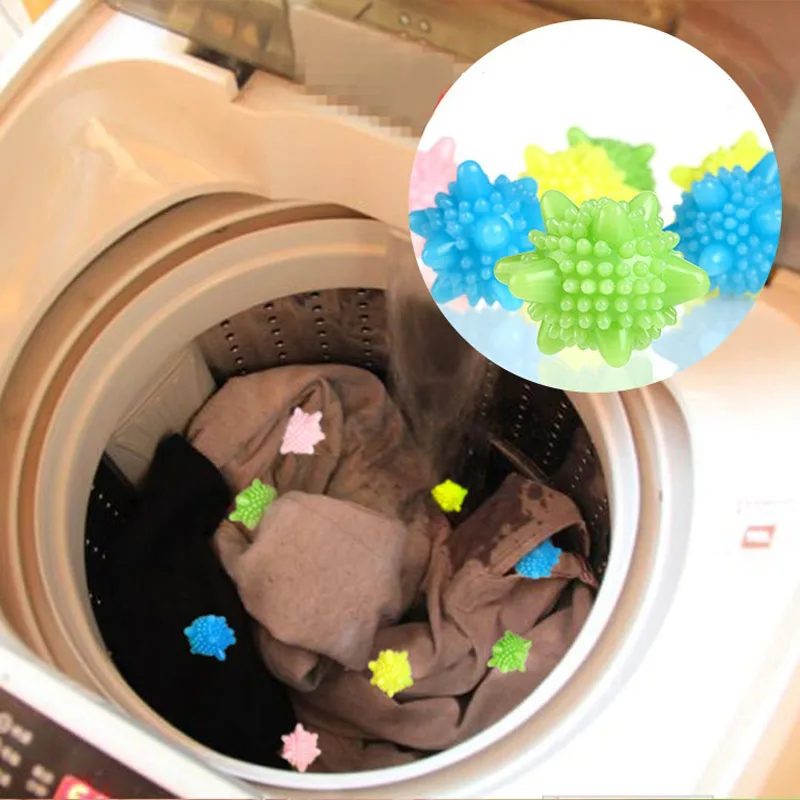 500pcs/lot Eco-Friendly super magic decontamination prevent winding clean ball Solid laundry ball anti-winding Wash protect ball