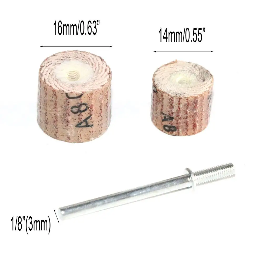 43 Pcs Emery เจียรไฟฟ้าบดอุปกรณ์เสริมขัดเครื่องมือโรตารี่ 1/8 "ขัดเพชรหยกเครื่องมือบด