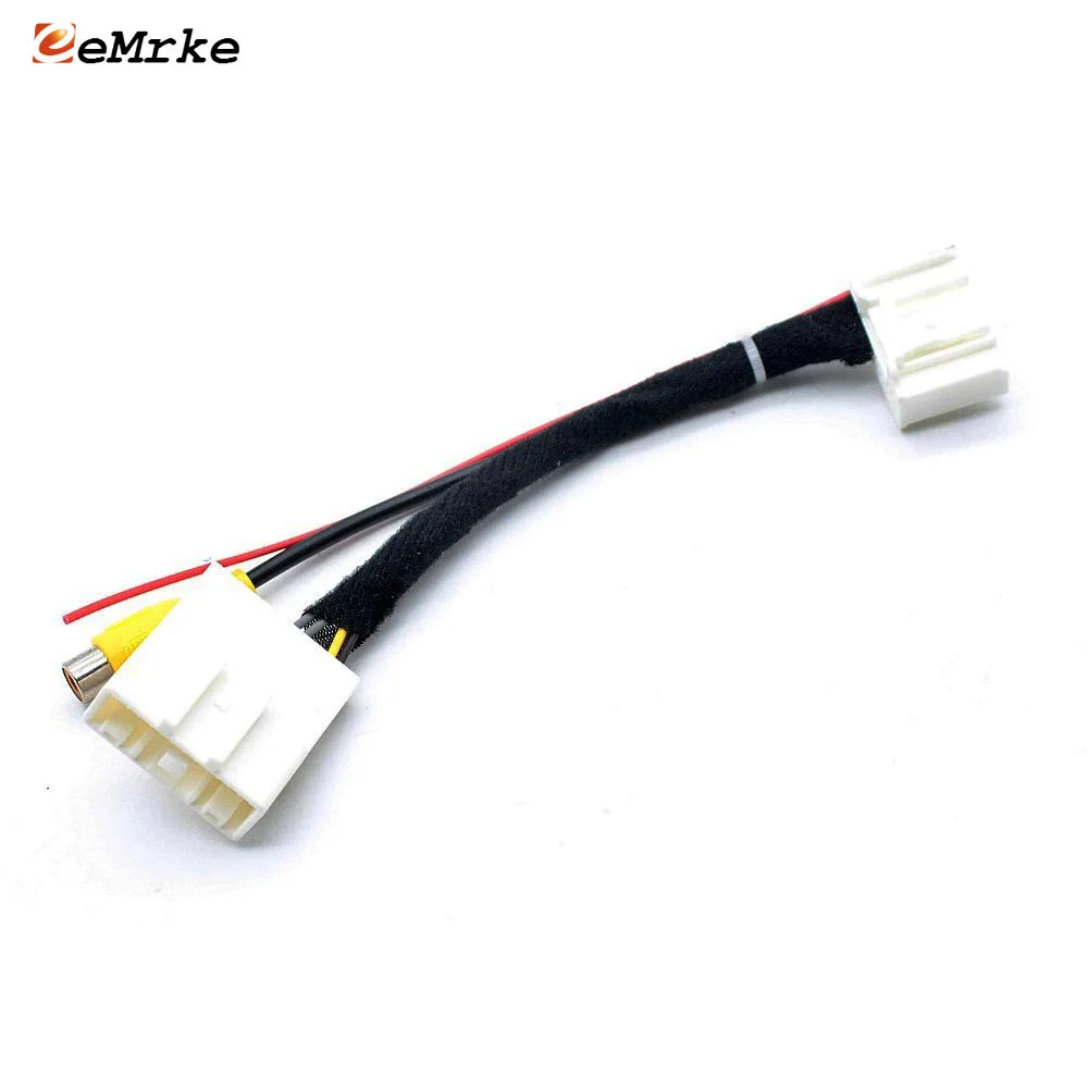 

EEMRKE 24 Pin Car Camera Adapter Connector Wire for Toyota Land Cruiser Prado 2010 to 2018 Original Screen Video Input RCA Cable