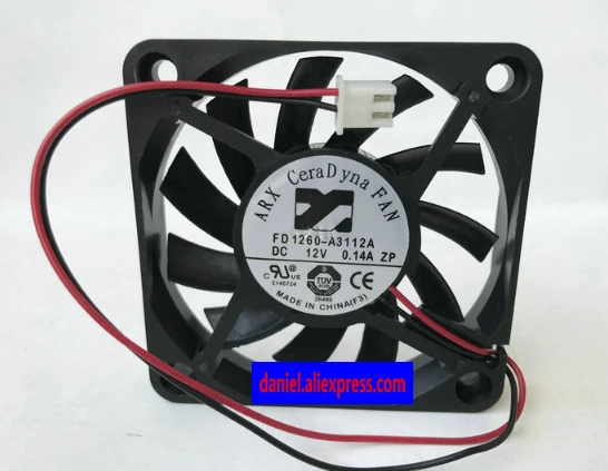 

ARX 6010 FD1260-A3112A DC12V 0.14A ZP ultra-thin silent fan