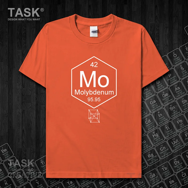 Chemical periodic table 42 Mo Chemistry clothes casual jerseys sports cotton summer mens t shirt new Tops t-shirt Short sleeve