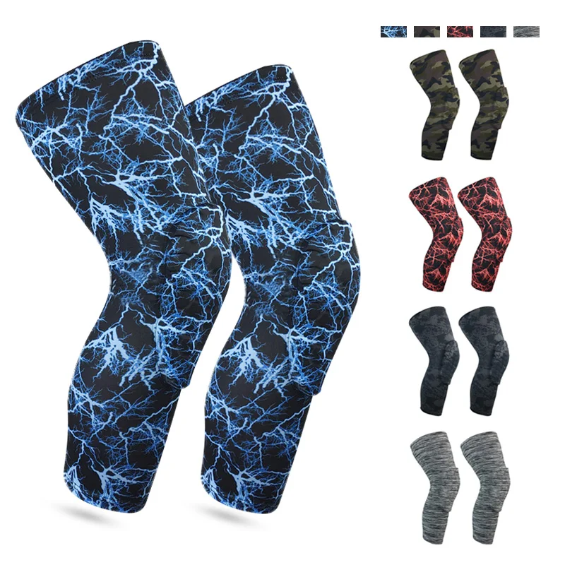 Camouflage Basketball Knee Pads Protector Gym Sports Compression Knee Calf Leg Sleeves Pad Knee Brace Guard Protective Kneepads