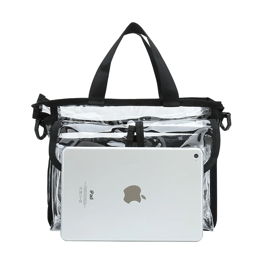 Clear Makeup Artist Set Bag with Detachable Shoulder Strap Available for Customize