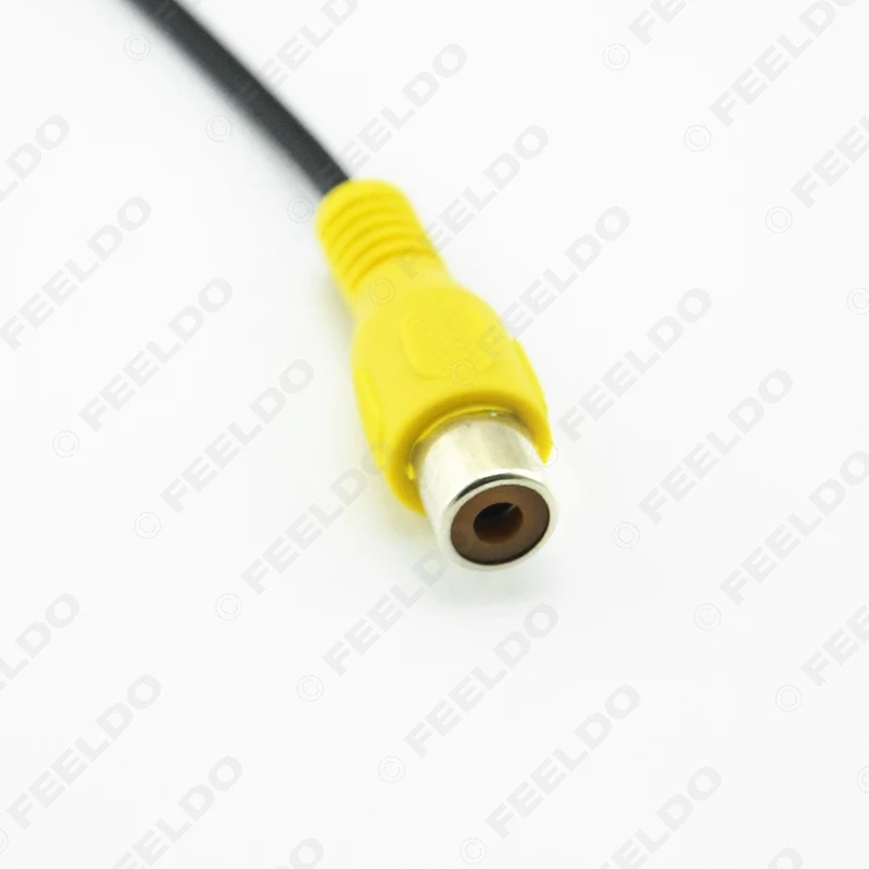 FEELDO 2.5mm Adaptor 190mm Length TRS Plug to RCA Female Adaptor for GPS Video Input #1488