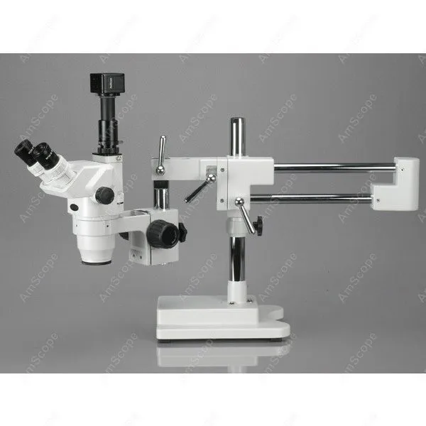 Trinocular Stereo Zoom Microscope--AmScope Supplies 2X-225X Trinocular Stereo Zoom Microscope + 9MP Digital Camera