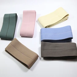 Width 6 cm stretch elastic band pants belt with rubber Pants clothes Edge band flat skirt belt elastic pants