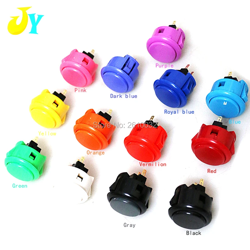 150PCS Japan Original Sanwa OBSF-30 30mm Round Push Button Switch Arcade Game Start Key For PC PS MAME Joystik Console DIY