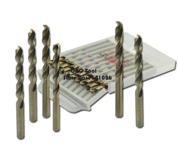 Free Shipping M35 10pcs 1.0mm-5.5mm HSS Hemp Flowers Cobalt Drill Special Stainless Steel Drill Bits (1mm/2mm/3mm/4mm/5mm/5.5mm)