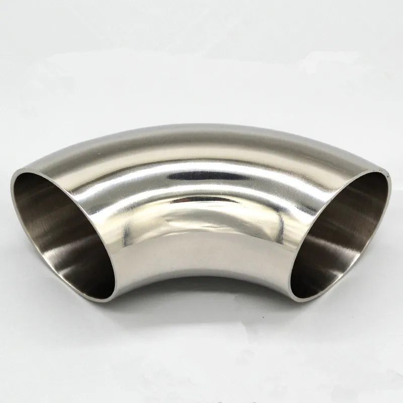 133mm O/D 304 Stainless Steel Sanitary Weld 90 Degree Elbow Pipe Fitting homebew