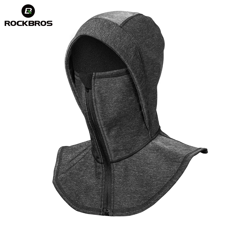 ROCKBROS Thermal Fleece Ski Headgear Windproof Skiing Bibs Snowboard Neck Warmer Face Mask Snow Sport Headwear Ski Hat Men Women