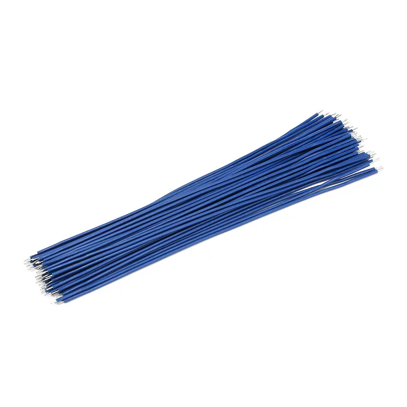 100pcs/Lot Tin-Plated Breadboard Jumper Cable Wire 150mm 24AWG For Arduino 6 Colors Flexible Two Ends PVC Wire Electronic