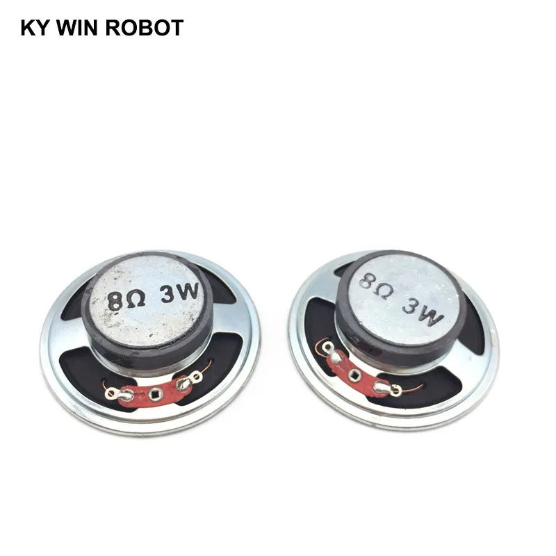 2pcs/lot New Magnetic Paper Cap Cone speaker 8 ohms 3 watt 3W 8R speaker Diameter 57MM 5.7CM thickness 17MM