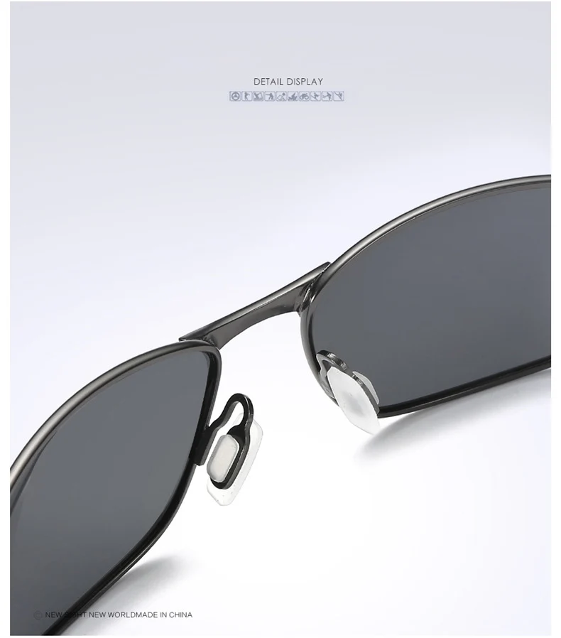 CoolPandas 2026 Polarisierte Sonnenbrille für Herren, Markendesigner-Sonnenbrille mit Kleinen Gläsern, Herren-Fahrerbrille, UV400-Schutz – Detail 10