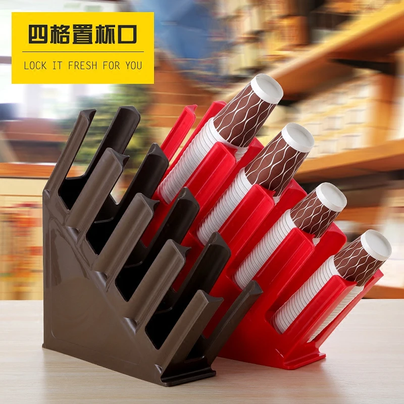 الحليب الشاي حامل الكأس رف الحليب الشاي كوب عرض حامل/المتاح كوب فاصل تخزين الرف بار مكافحة كأس حامل حامل مربع حالة