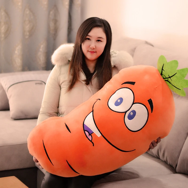 big plush carrot toy cute cartoon carrot pillow gift about 85cm