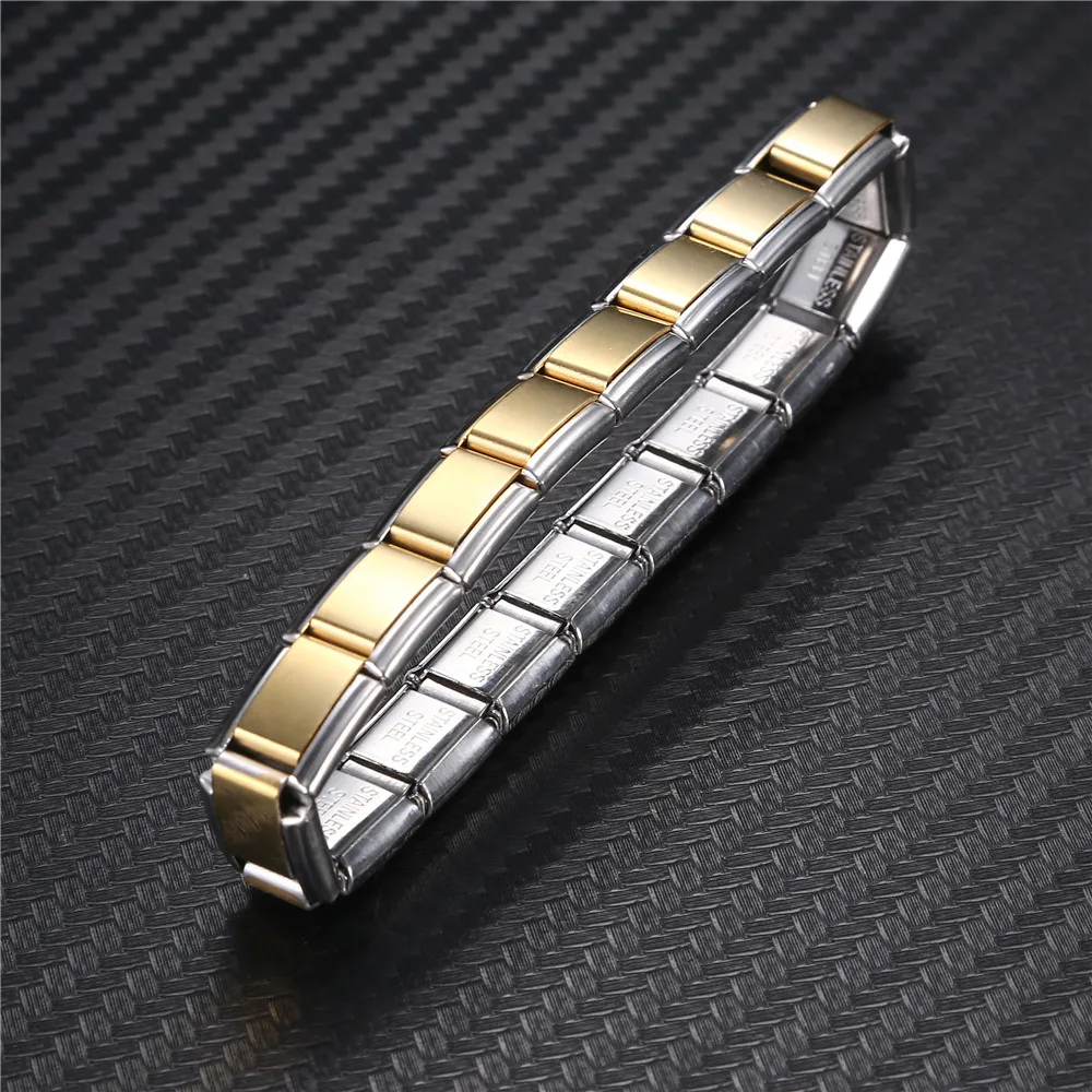 Elastic Link Chain Stainless Steel Bracelet for Men Women Steel Bracelet Simple Jewelry