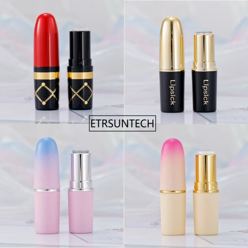 100pcs Empty Lipstick Tube Bullet Shape Lip Balm Containers Plastic Bottles Tubes 12.1mm F2274