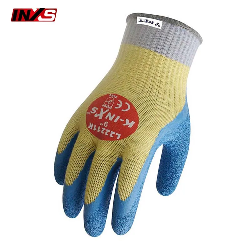 SAFETY INXS Cut resistant gloves High temperature resistance 100 degree Coating cut-proof gloves Wear-resistant safety gloves