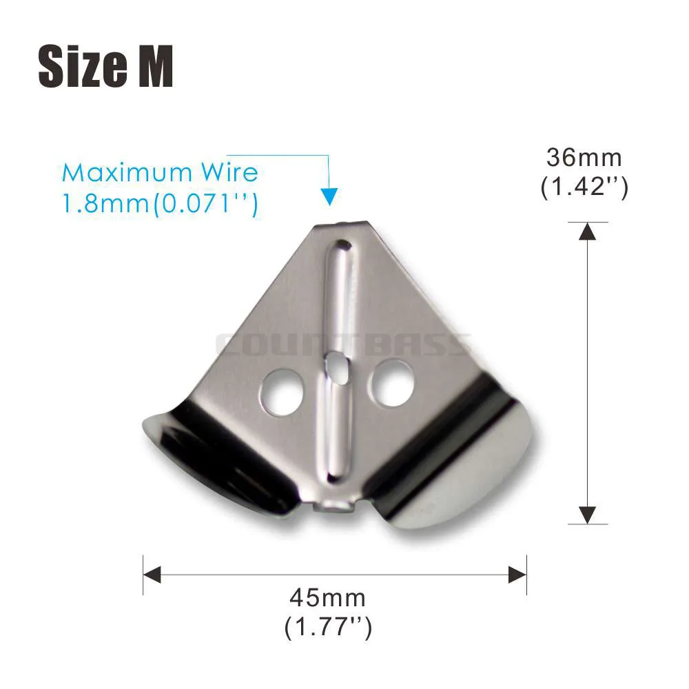 Countbass 50pcs Buzzer Spinner Blade with Holes, Aluminium material, Tackle Craft, Lure Components, DIY Buzzbait