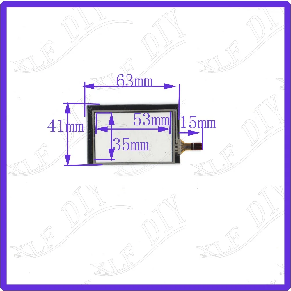 

ZhiYuSun AM 3582 2.8inch 4Wire Resistive TouchScreen Panel Digitizer 63*41mm this is compatible For GPS car