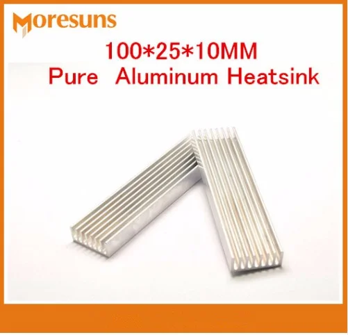 Pure aluminium radiator thermal conductivity fast 100*25*10MM Pure Aluminum Heatsink